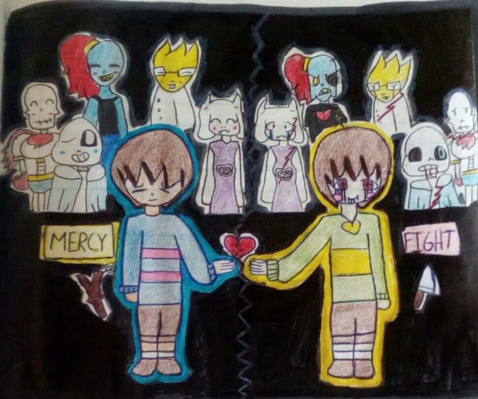 Dibujo De Frisk Y Chara Undertale Español Amino