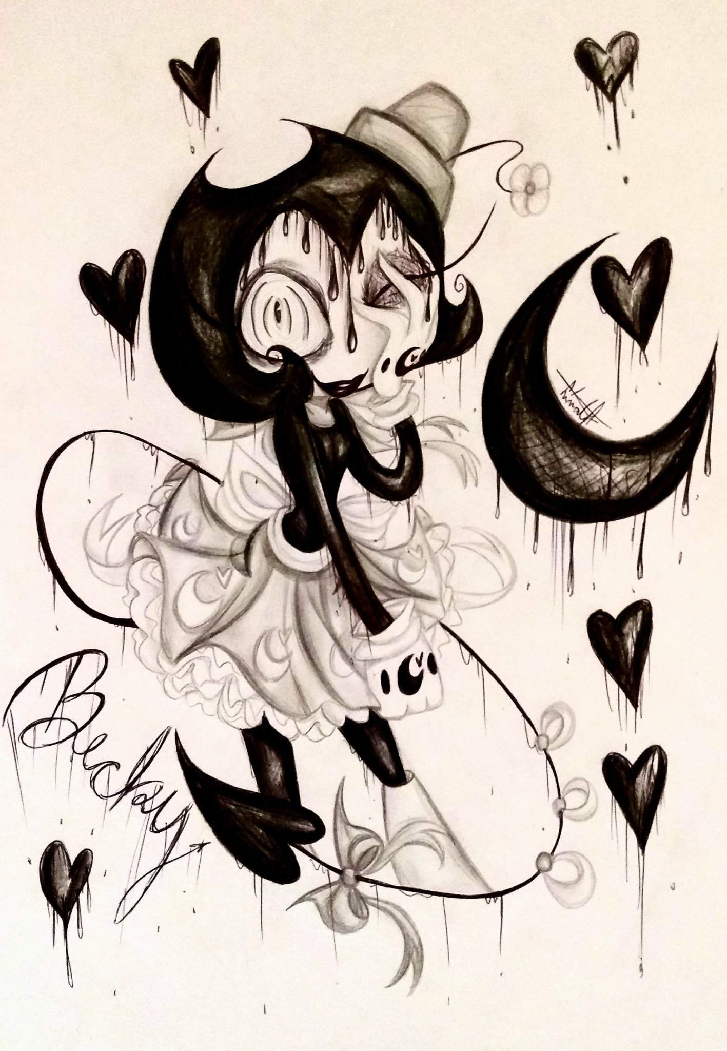 Becky the Demon (fan art) Bendy and the Ink Machine Amino.