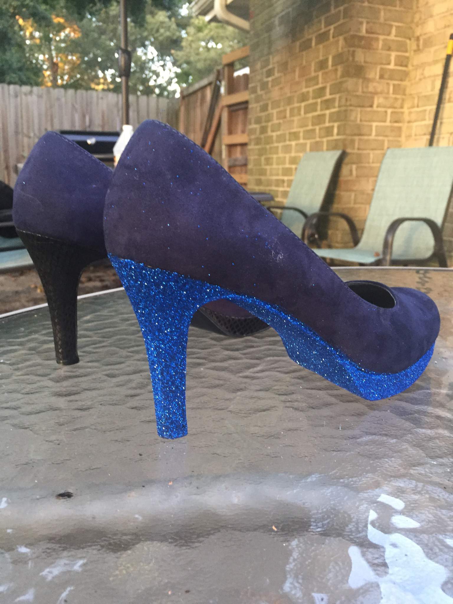 blue diamond heels