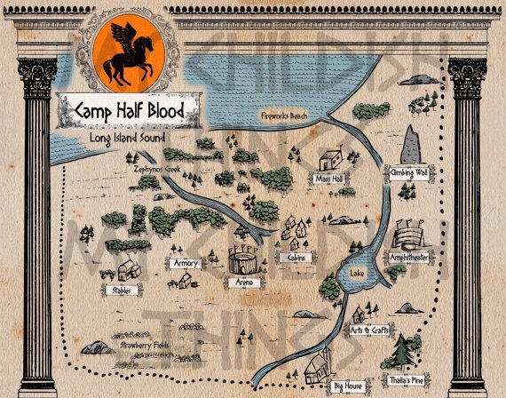 Camp Half Blood Map