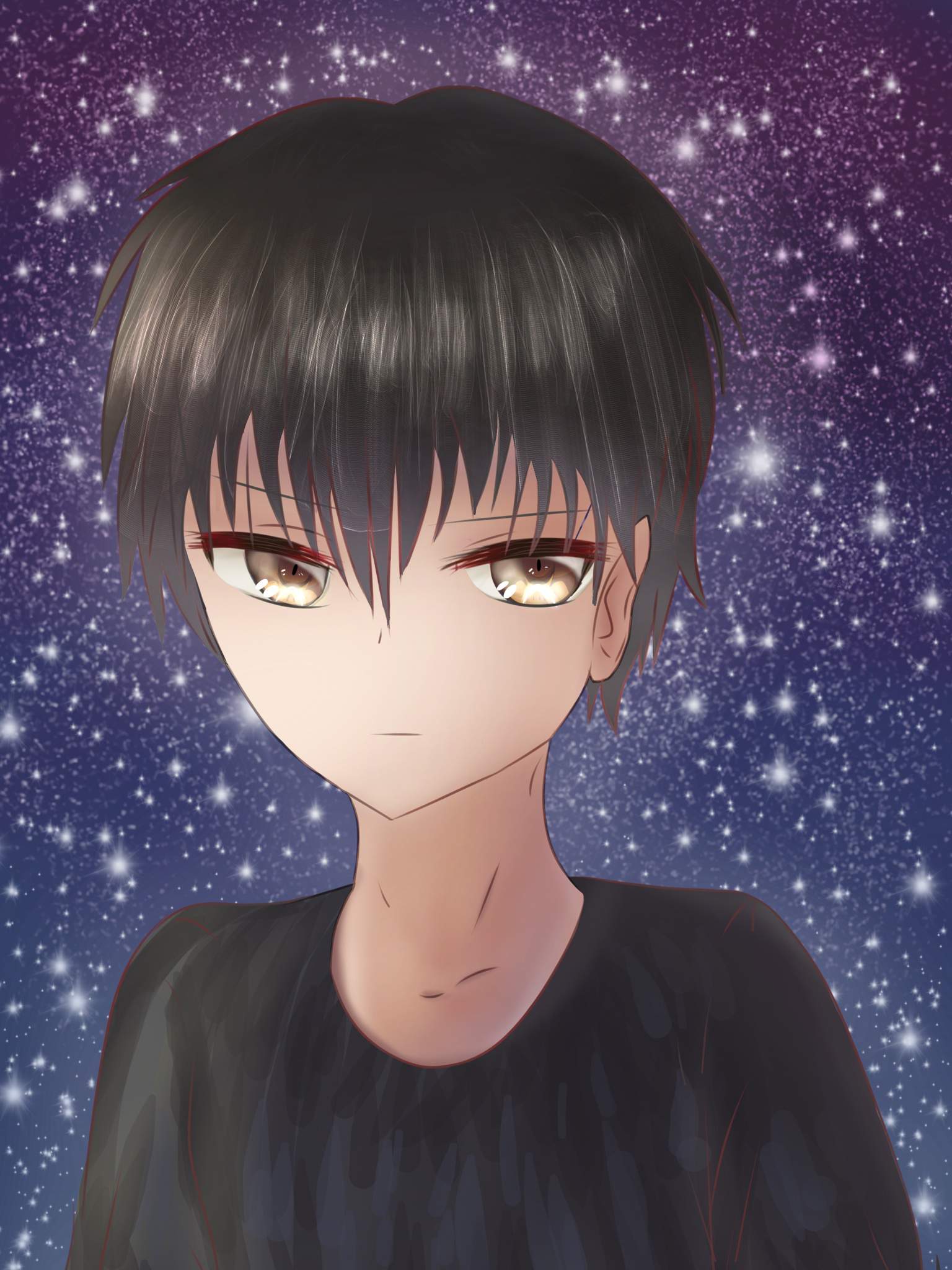 Anime boy in space😀✨ | Anime Art Amino
