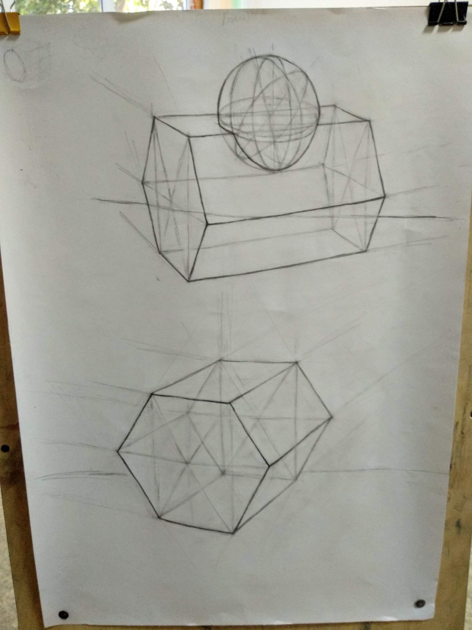 Врезка шестигранника в куб