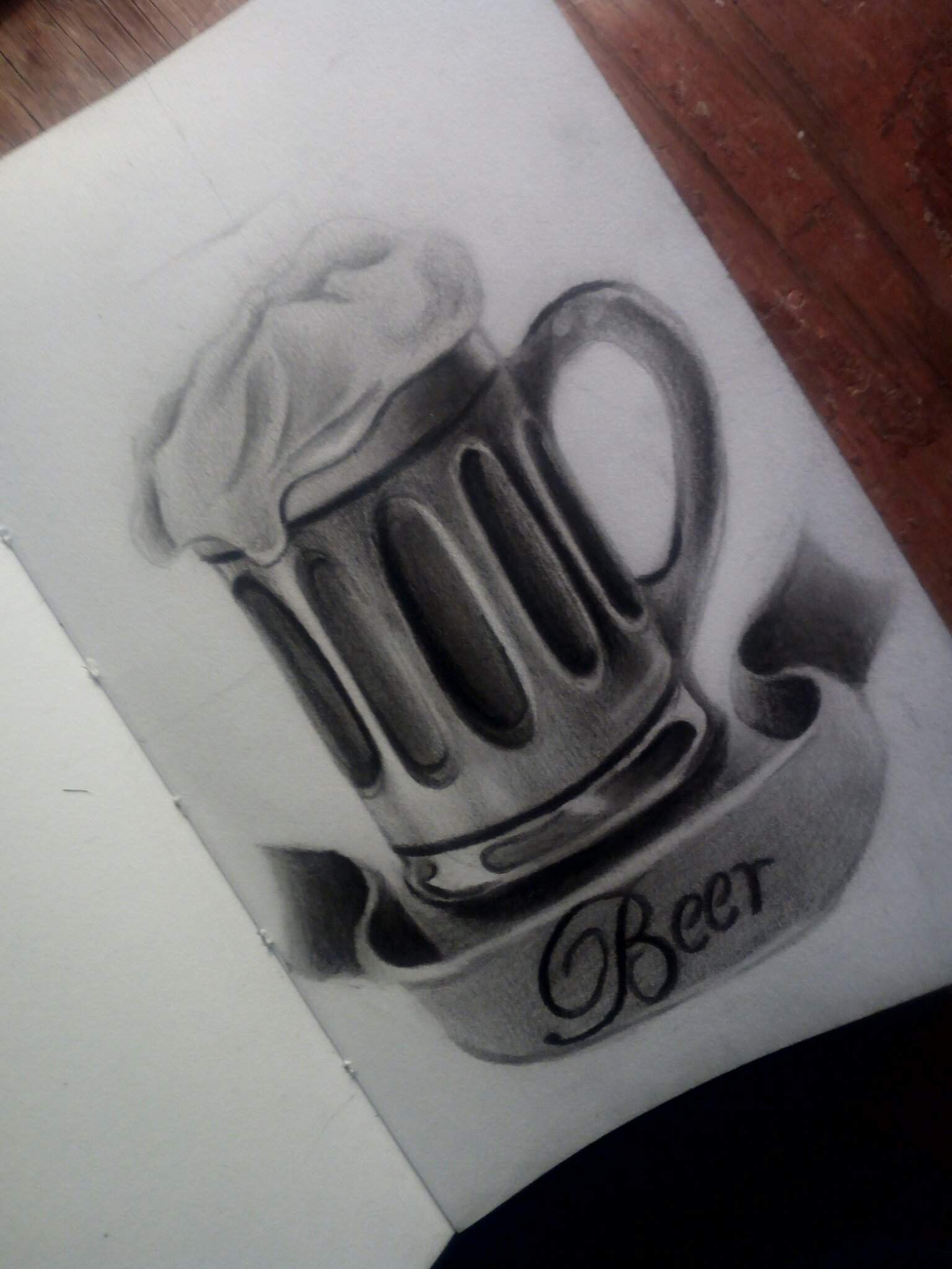 Como Dibujar un✏🍺 (🍻TARRO DE CERVEZA 🍻)CHELA 🍻🍺 a lapiz ✏REALISTA 👀/  PASO A PASO / draw beer / 🍻🍺 | •Arte Amino• Amino