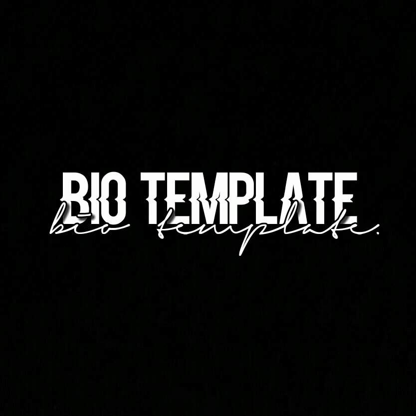 Aesthetic Bio Template Amino Copy And Paste