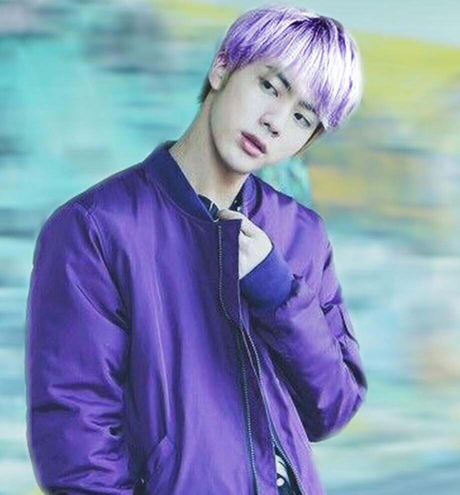 if Jin dye his hair purple | ARMY's Amino