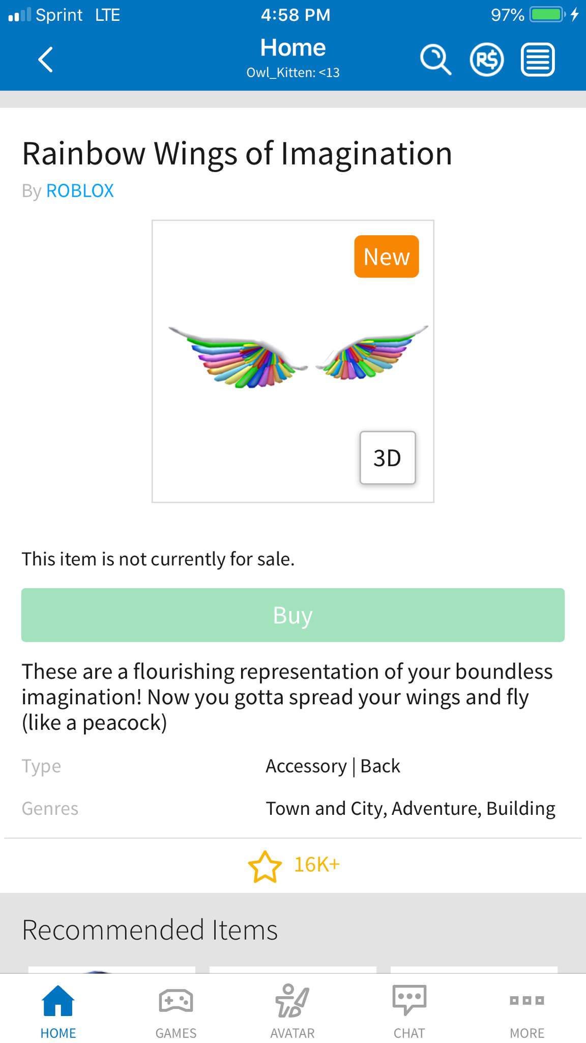 Can Someone Help Me Get The Rainbow Wings Roblox Amino