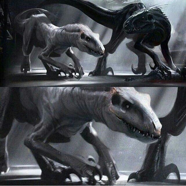 White Indoraptor E Versão Descartada Do Indoraptor | Jurassic World ...