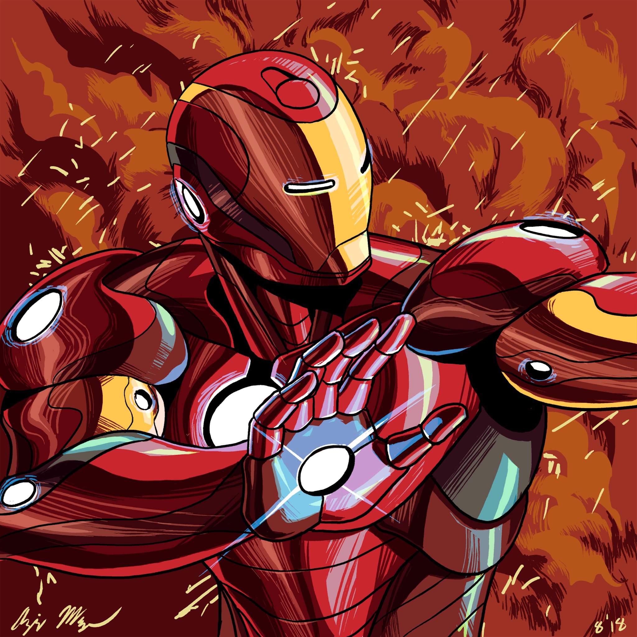 Iron Man Drawing Timelapse Comics Amino.