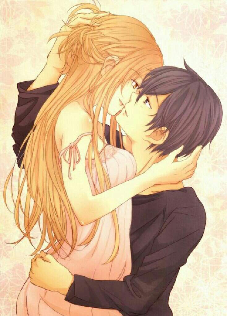 Anime couples with brown hair