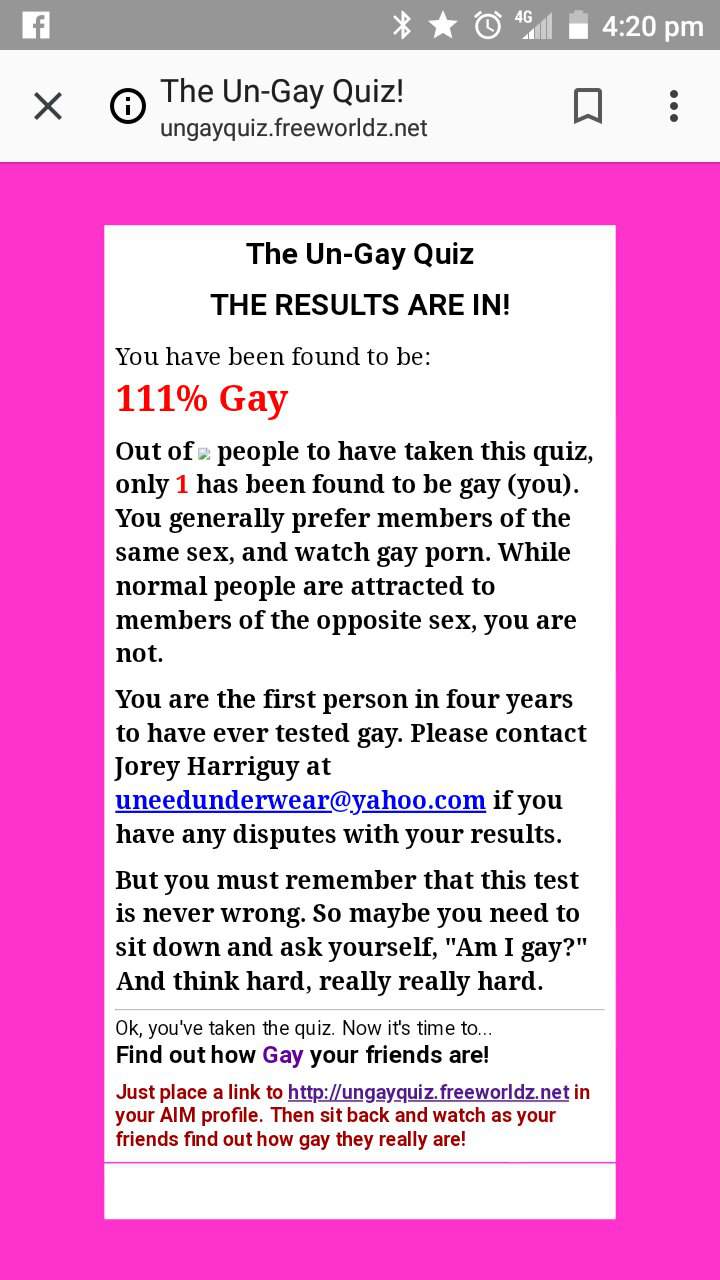 am i gay quiz all the tests