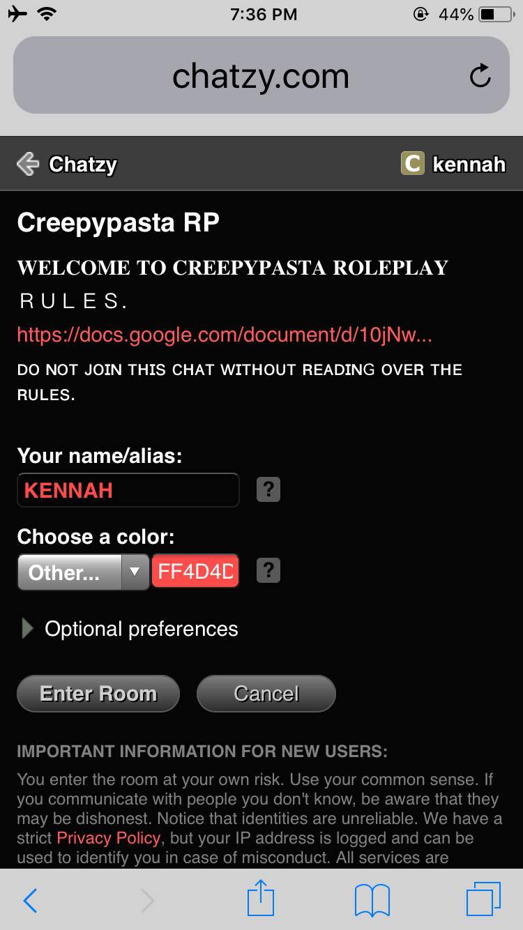 Join Creepypasta Chat Creepypasta Amino