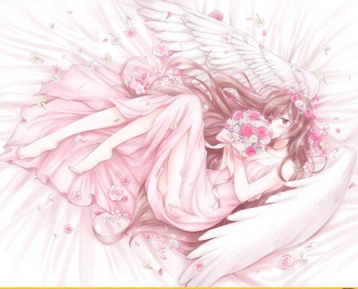 Anime girl lying down