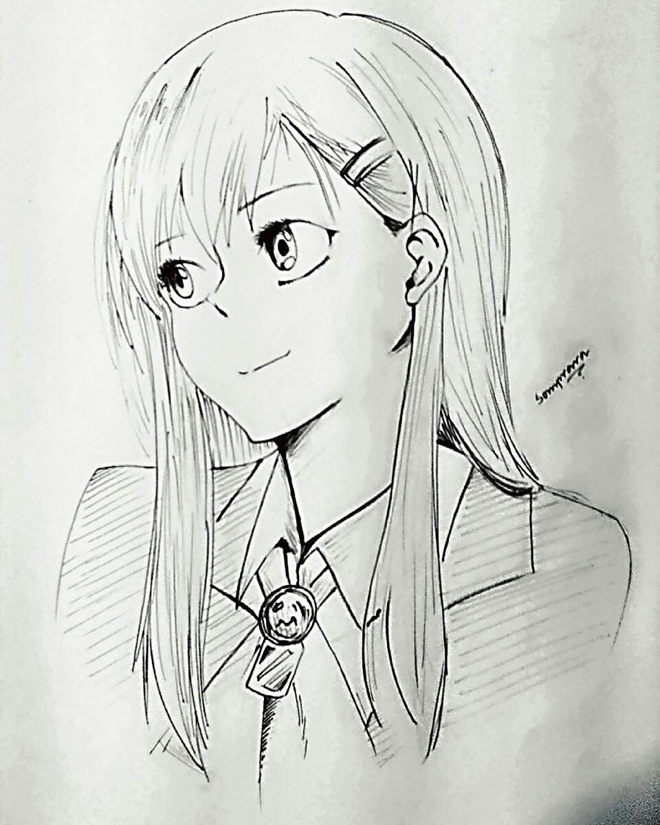 anime girl sketch