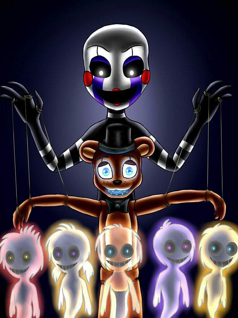 Special Post Puppet And The 5 Souls Credit To Artjoyful For The Art Five Nights At Freddy S Amino