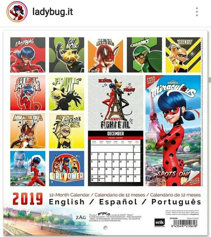 Calendario De Miraculous Ladybug 🤣 •miraculous Ladybug Español• Amino 2399