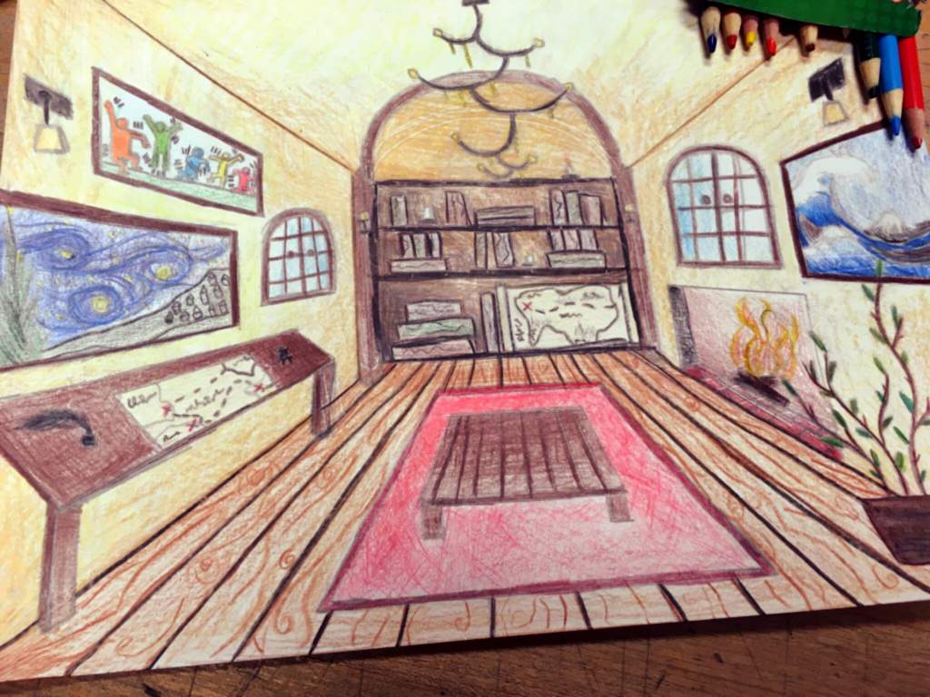 One Point Perspective Room Art Amino