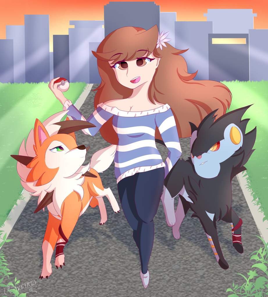 Shes on her way pok mon amino