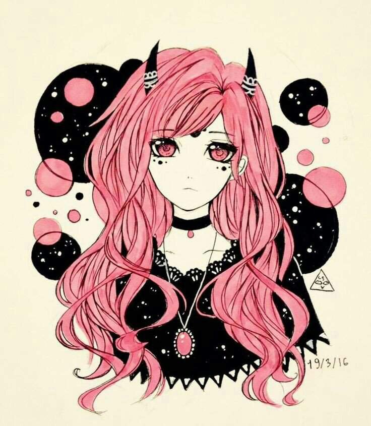 Pastel goth tumblr anime