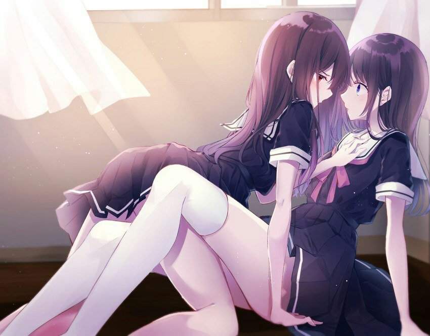 Lesbian anime wallpaper