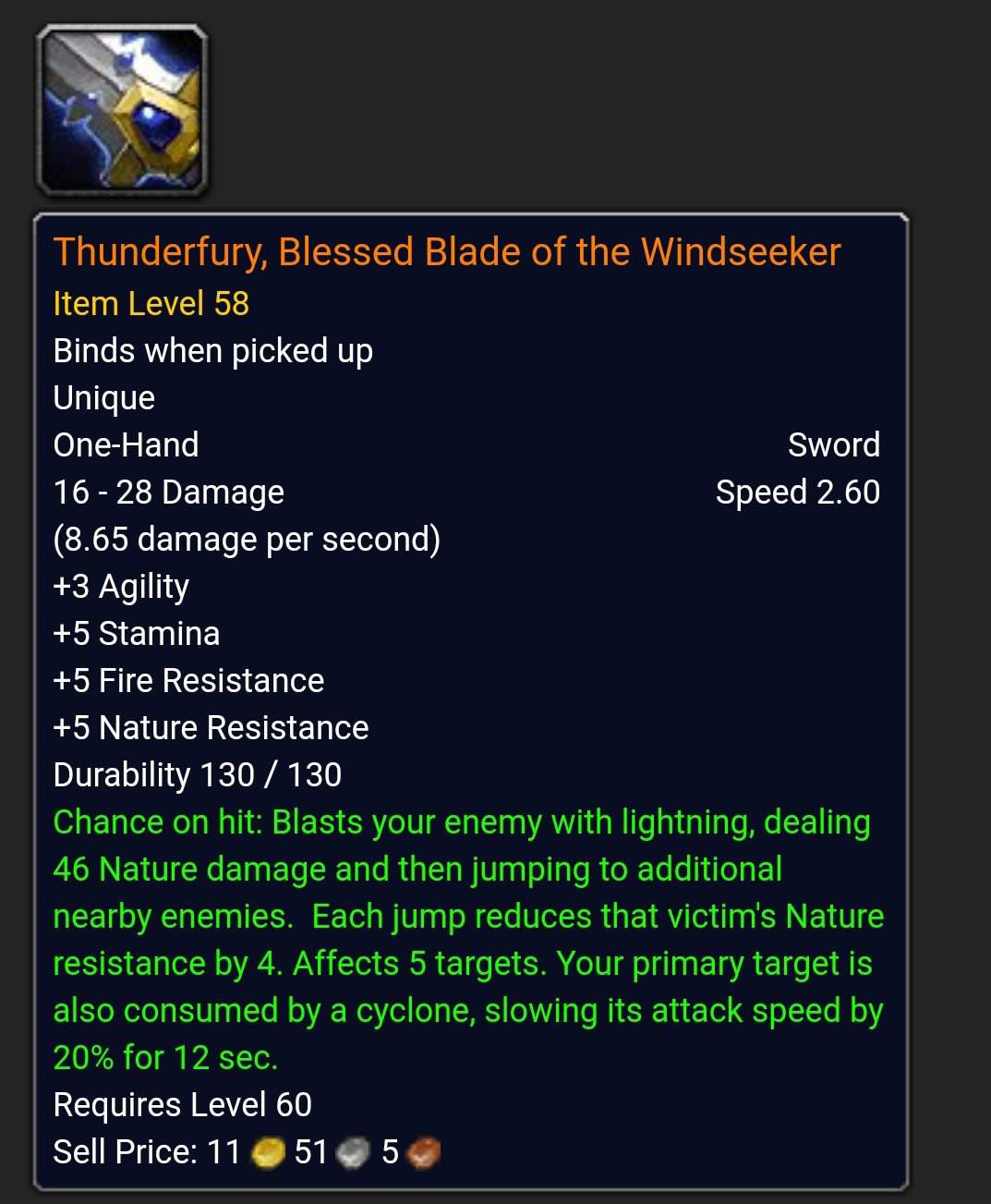 Thunderfury Blessed Blade Of The Windseeker Wow Amino