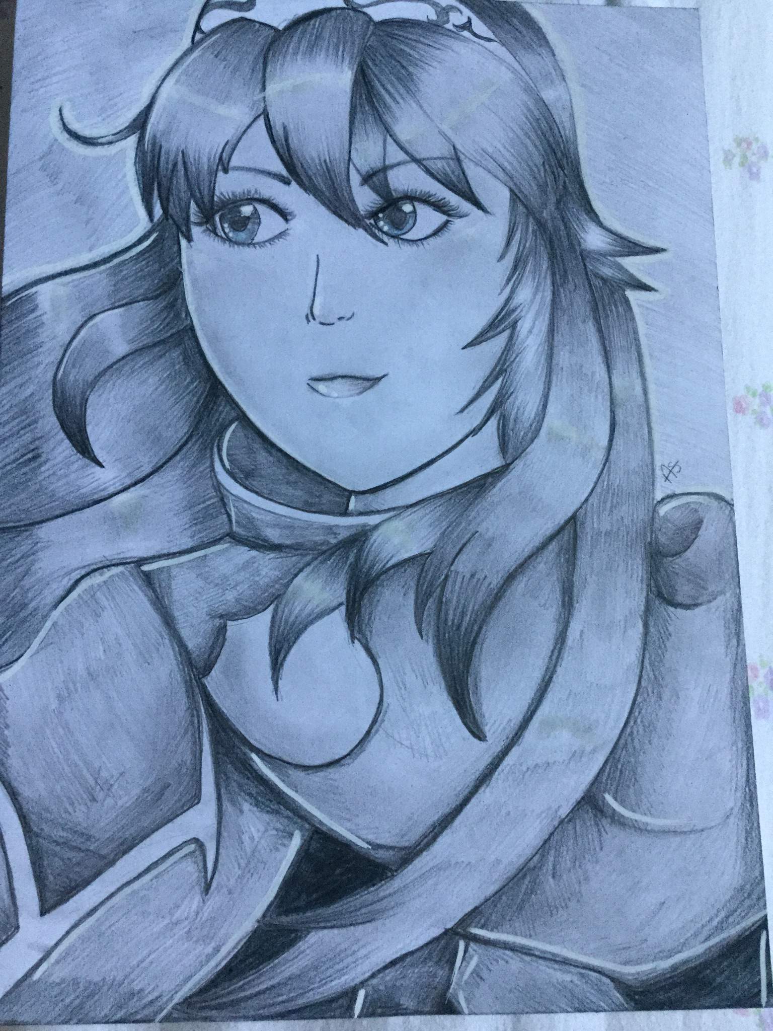 Lucina Pencil Drawing 💗 | Fire Emblem Amino