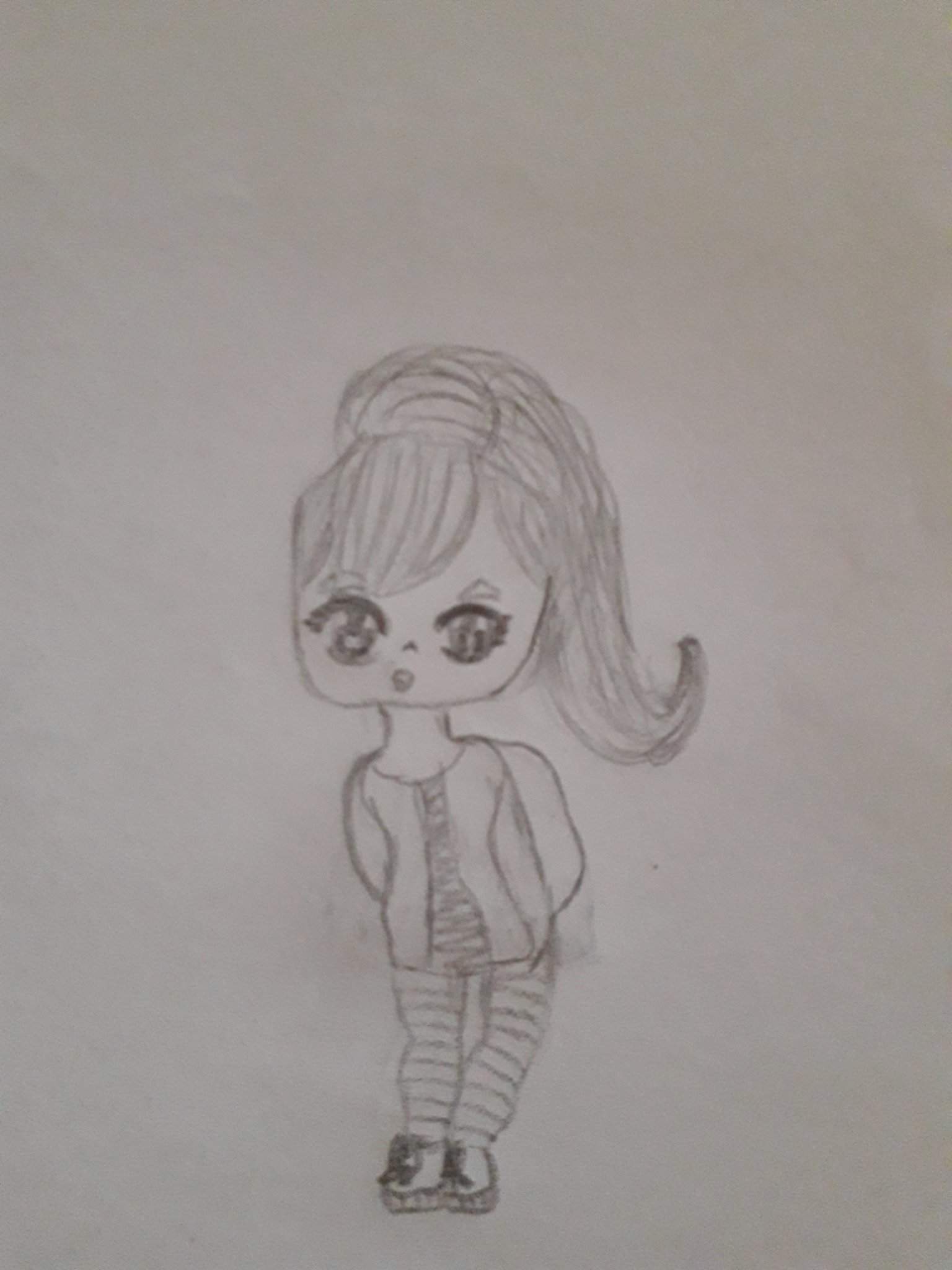 Кукла ЛОЛ рисунок простым карандашом