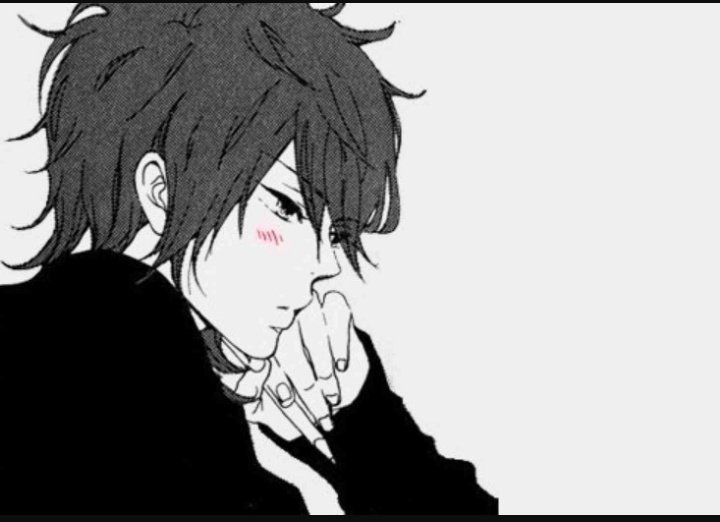 Anime guy looking to the side