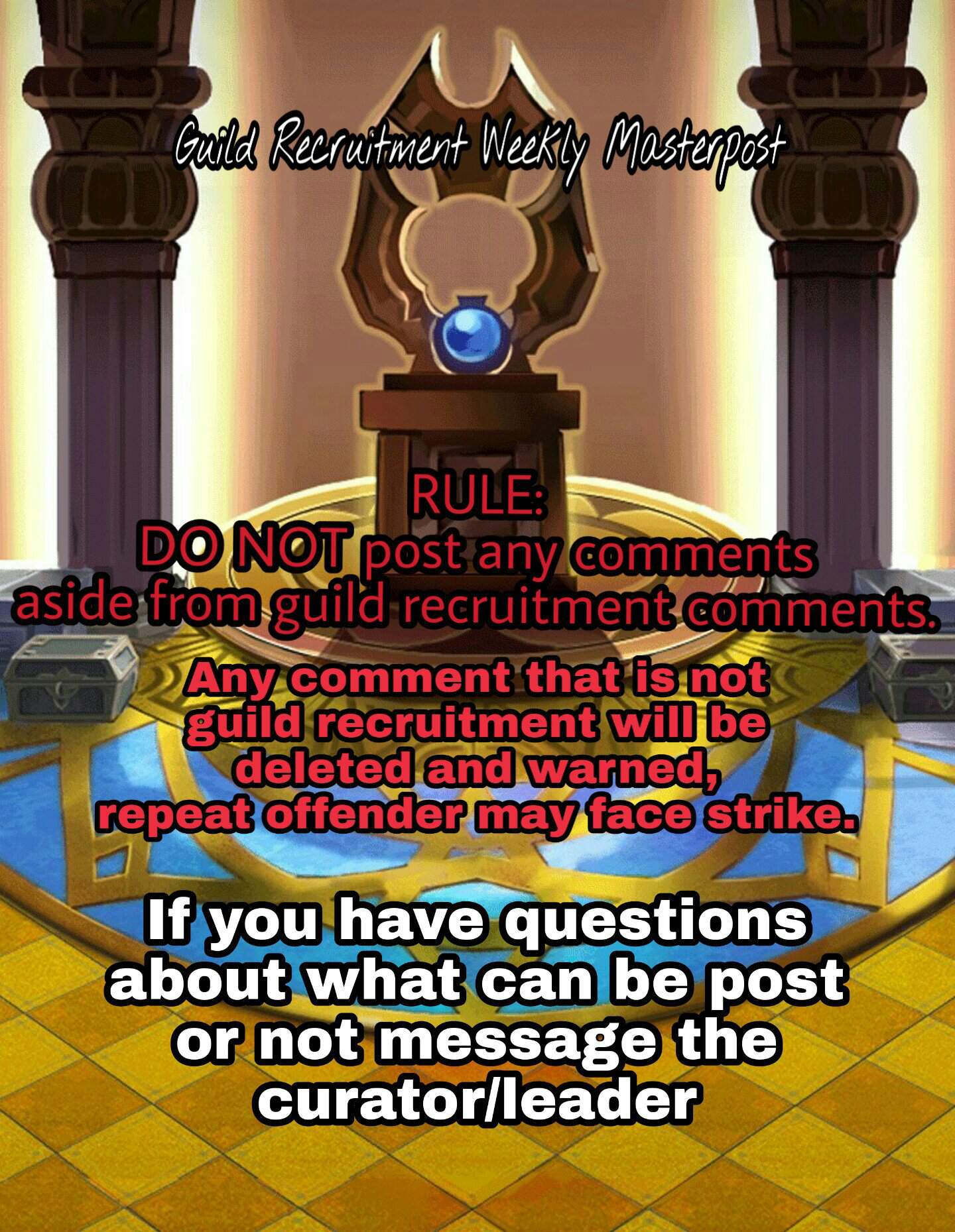 Neighbor Guild Member Chapter 1 Guild Recruitment Weekly Master Post(15/10-22/10) | Unison League Amino