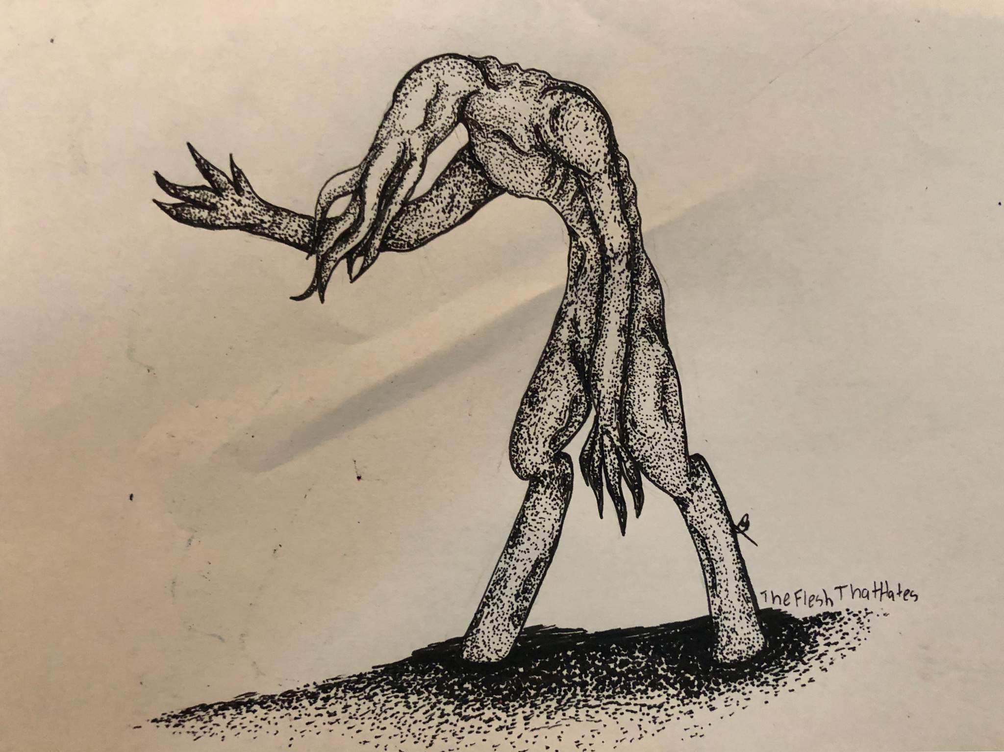 Pen Scp Drawing; The Flesh that Hates SCP Foundation Amino