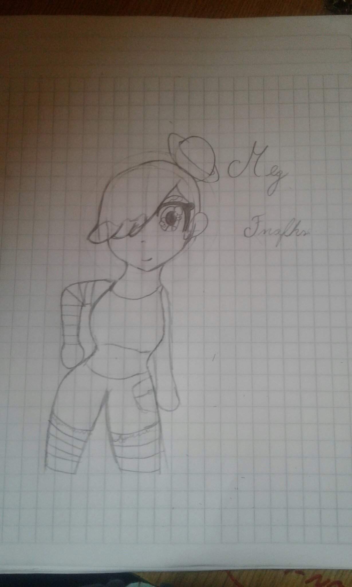 Por Fin Puede Ser A Meg De Fnafhs La Termine En Mi Cuardeno Fnafhs