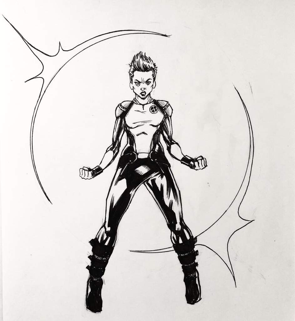 Inktober Day 3 Negasonic Teenage Warhead Comics Amino