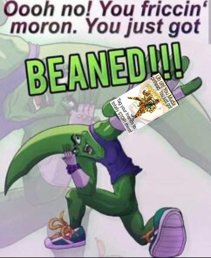 Biu Oooh No You Friccin Moron You Just Got Beaned Jojo Amino Amino