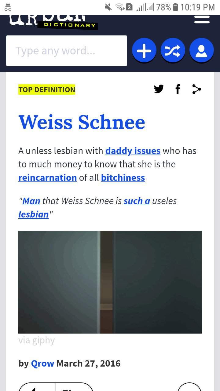 Urban Dictionary RWBY Amino