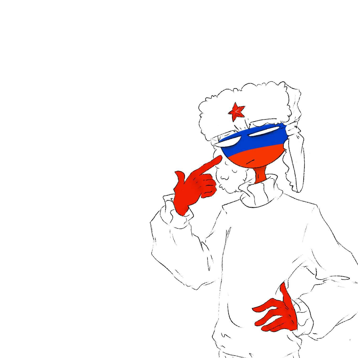 Россия нарисованный человечек