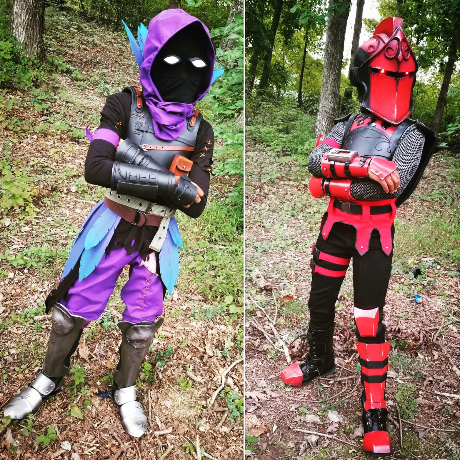 Red Knight and Raven Halloween costumes done! Fortnite: Batt