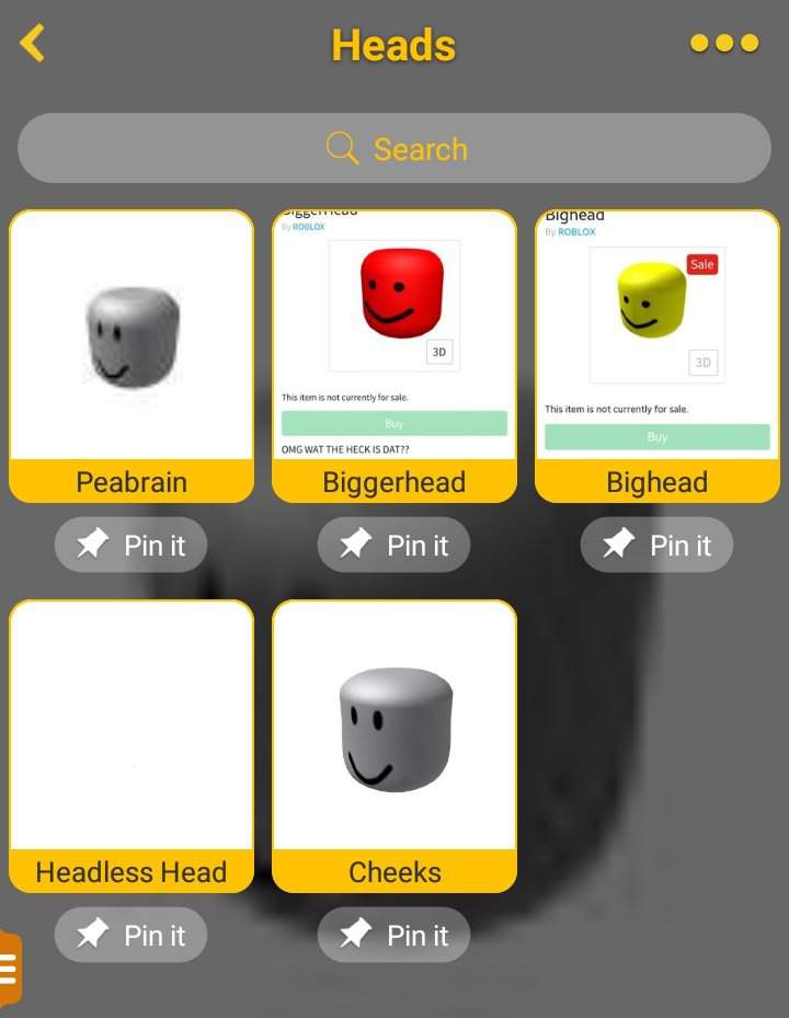 Buying The Headless Head In Roblox