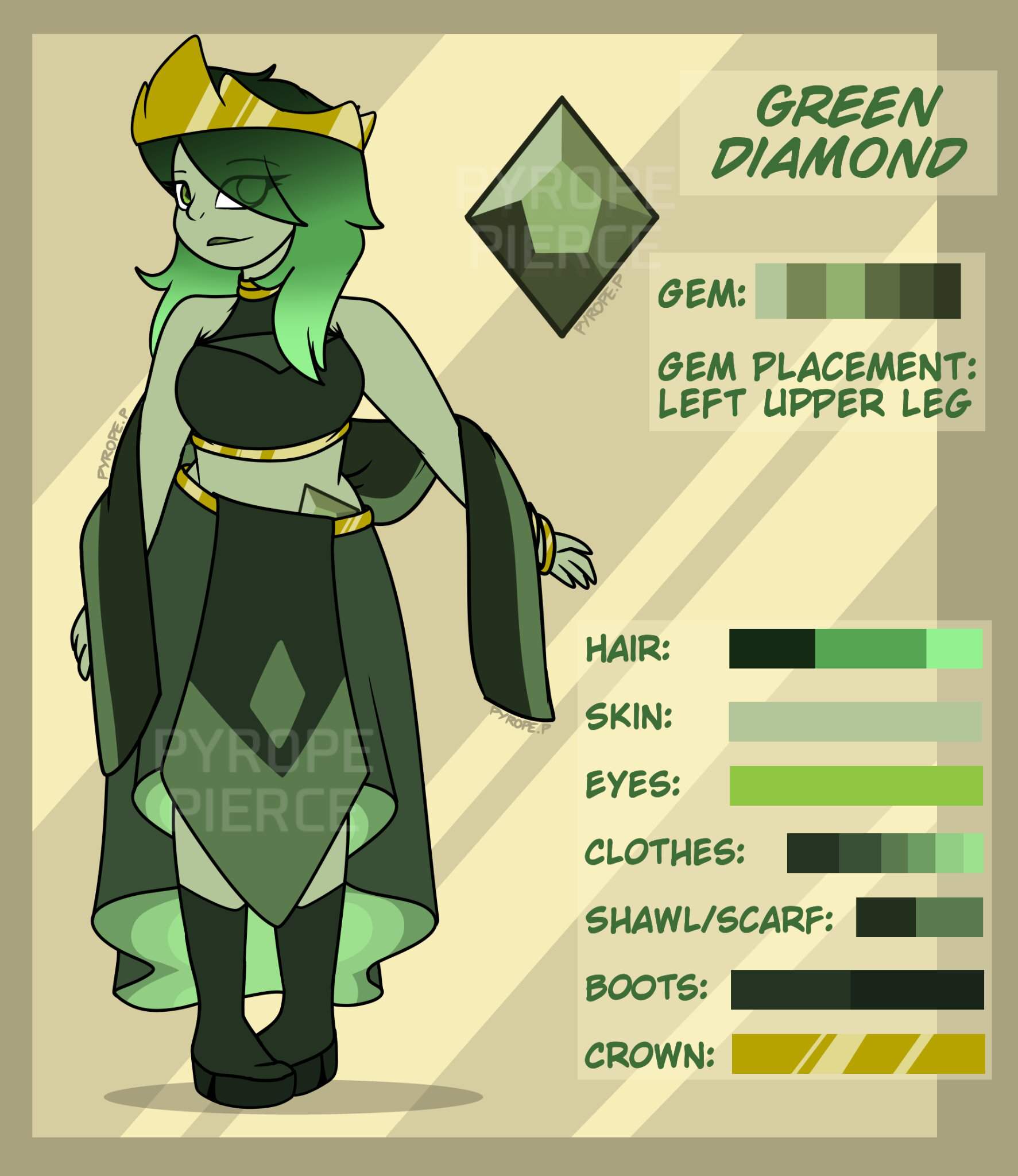 green diamond boots
