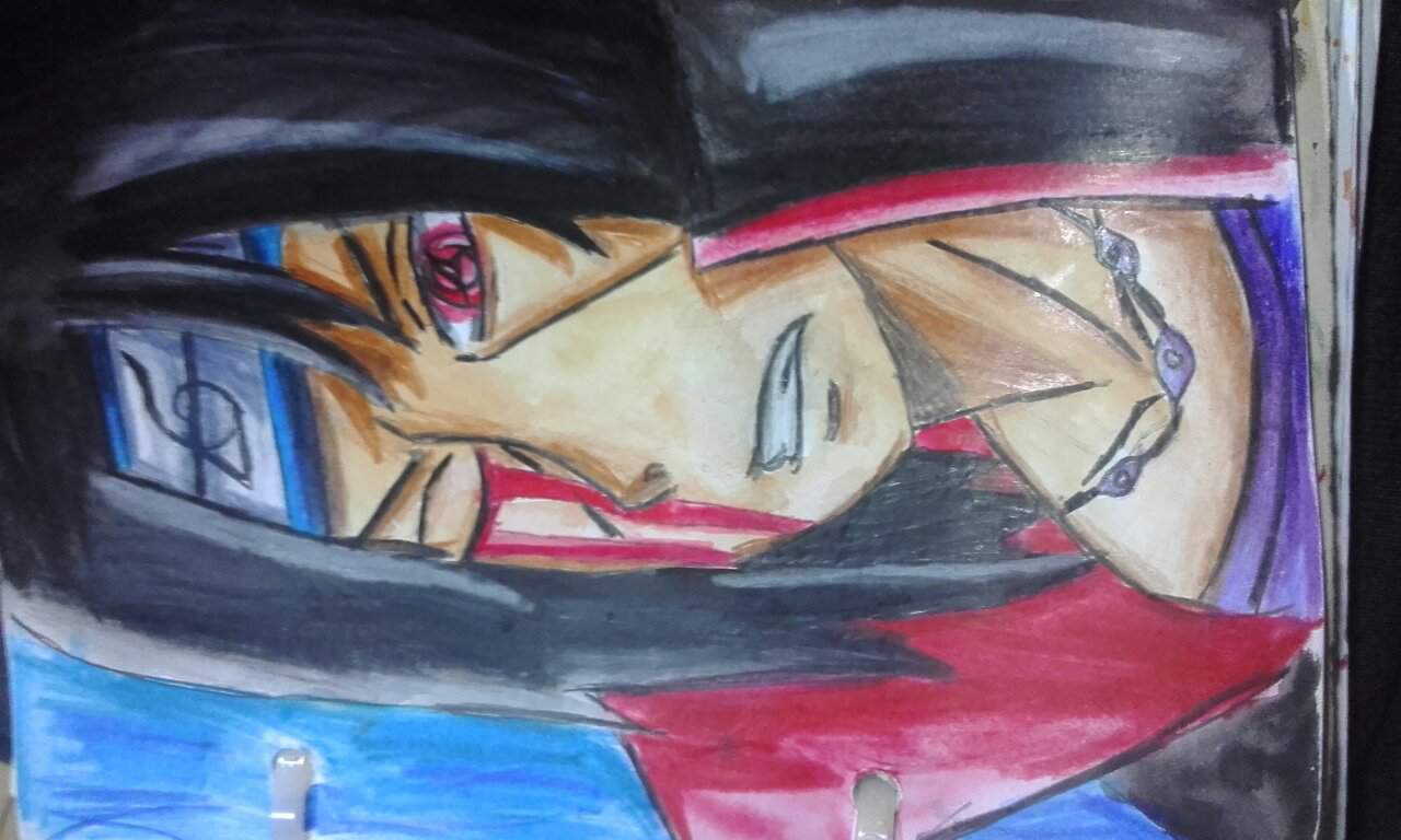 Este Es El Dibujo De Itachi El Cual Fue El Ganador De La Encuesta