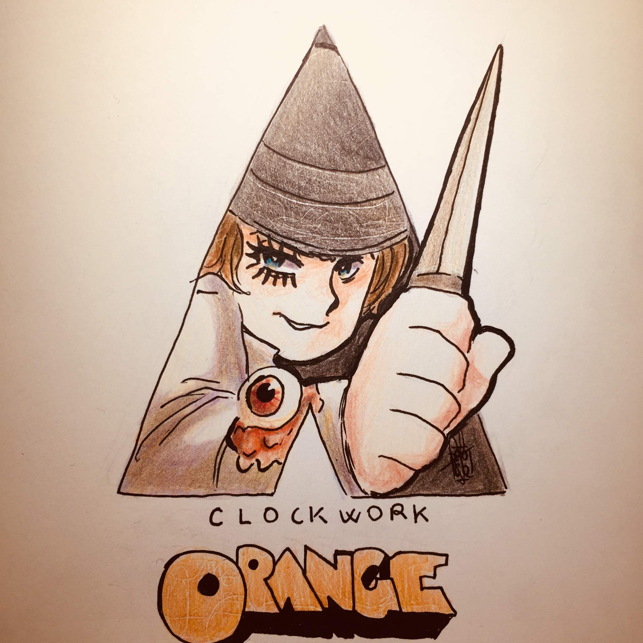a clockwork orange alex drawing