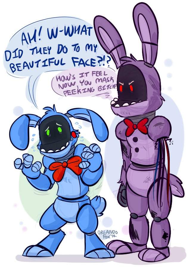 toy bonnie x withered bonnie