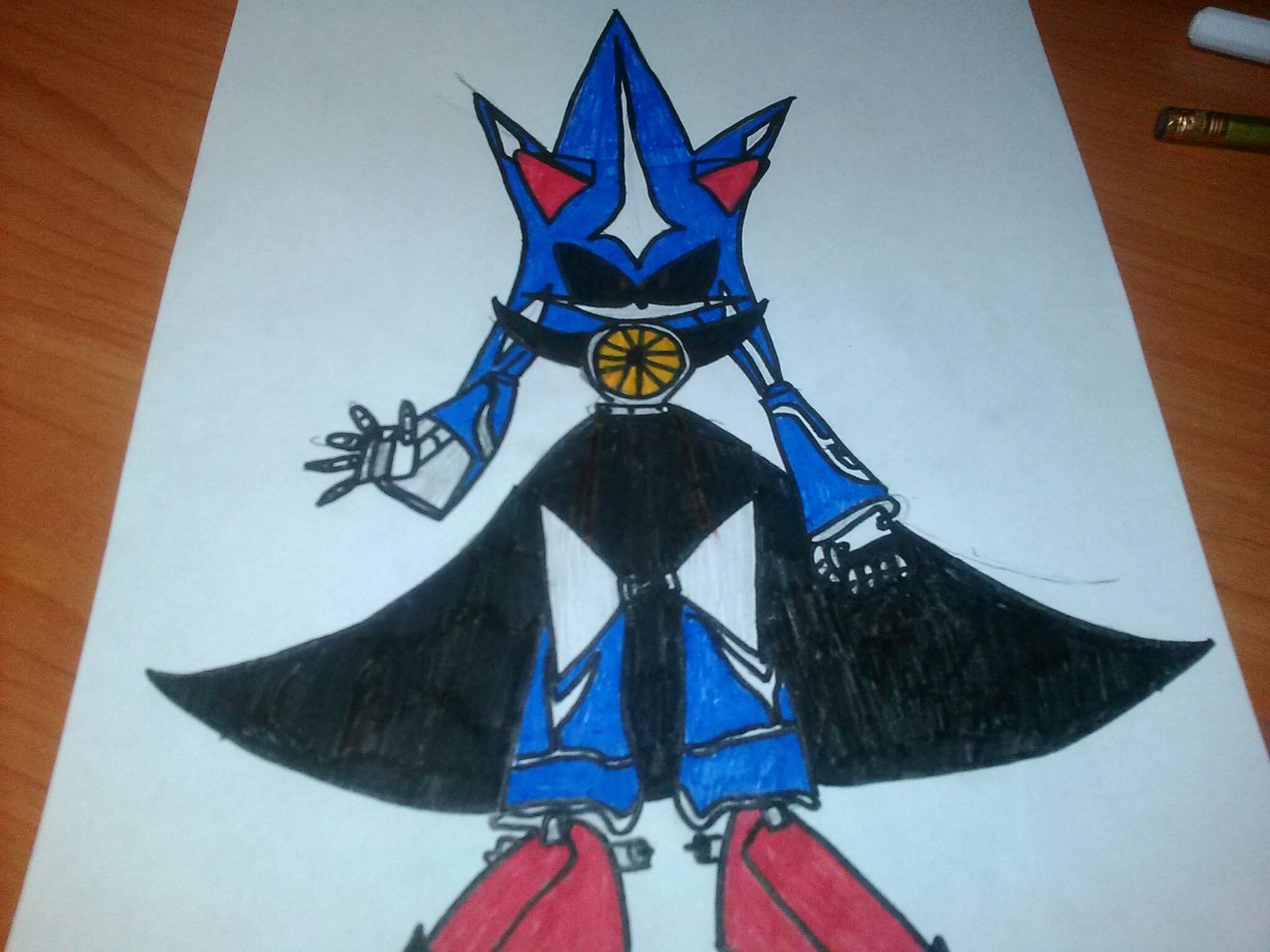 Metal sonic нарисовать