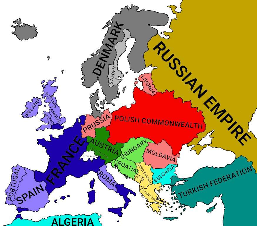 Alternate World Map Of Europe Mapping Countryballs Amino