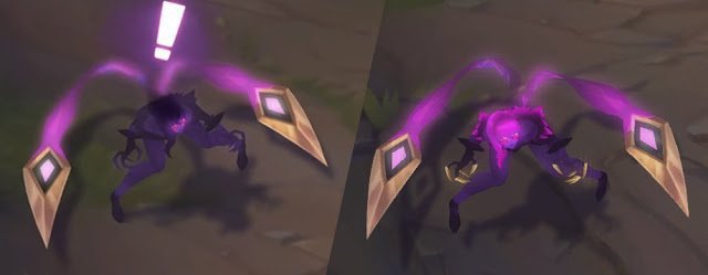 Evelynn k/da shadow form updated (before/after) | League Of Legends