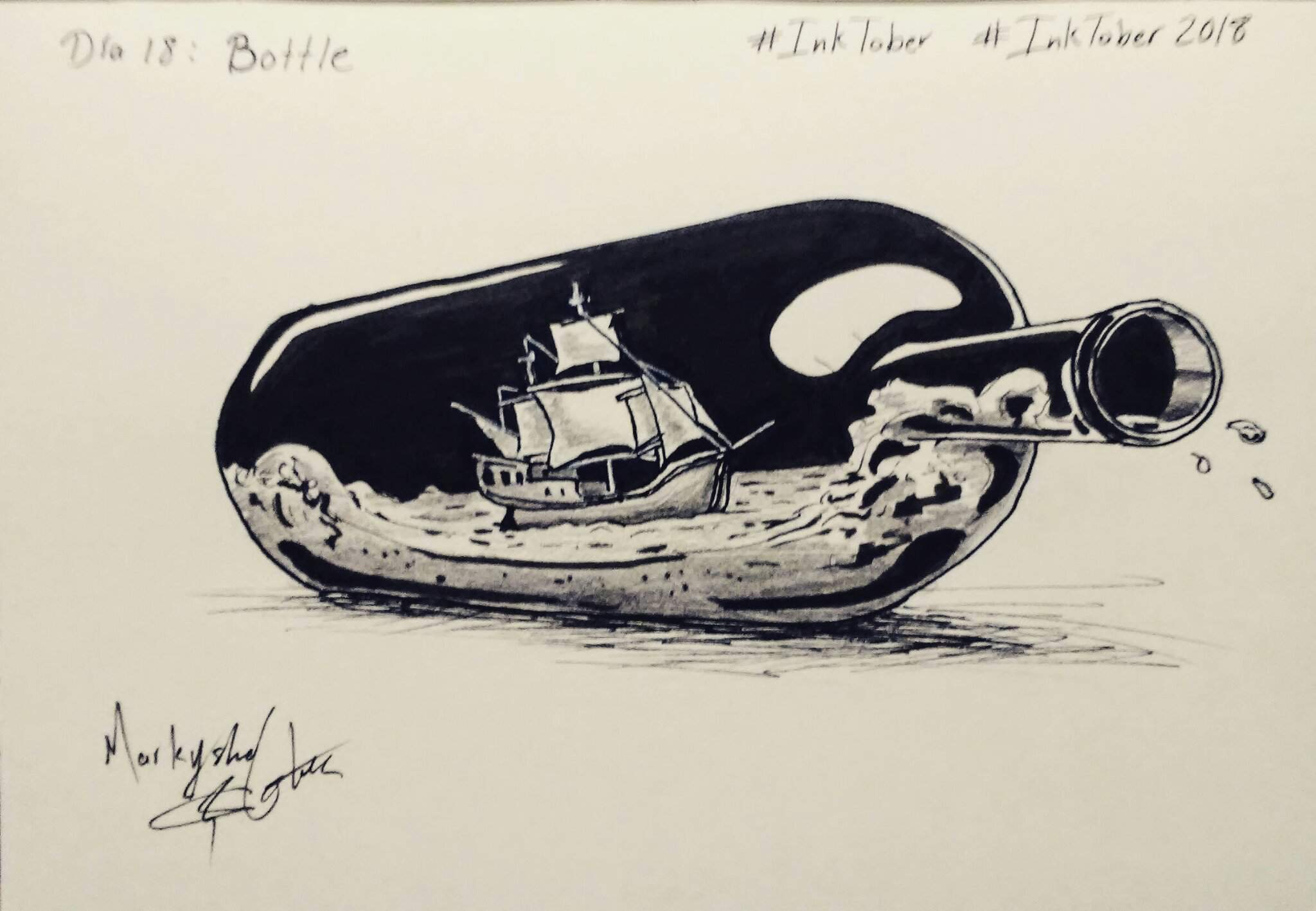 D A Bottle Inktober Inktober Arte Amino Amino