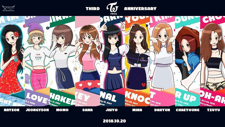 Happy 3rd Anniversary Twice Fanart + How I found Twice | Twice (트와이스)ㅤ Amino