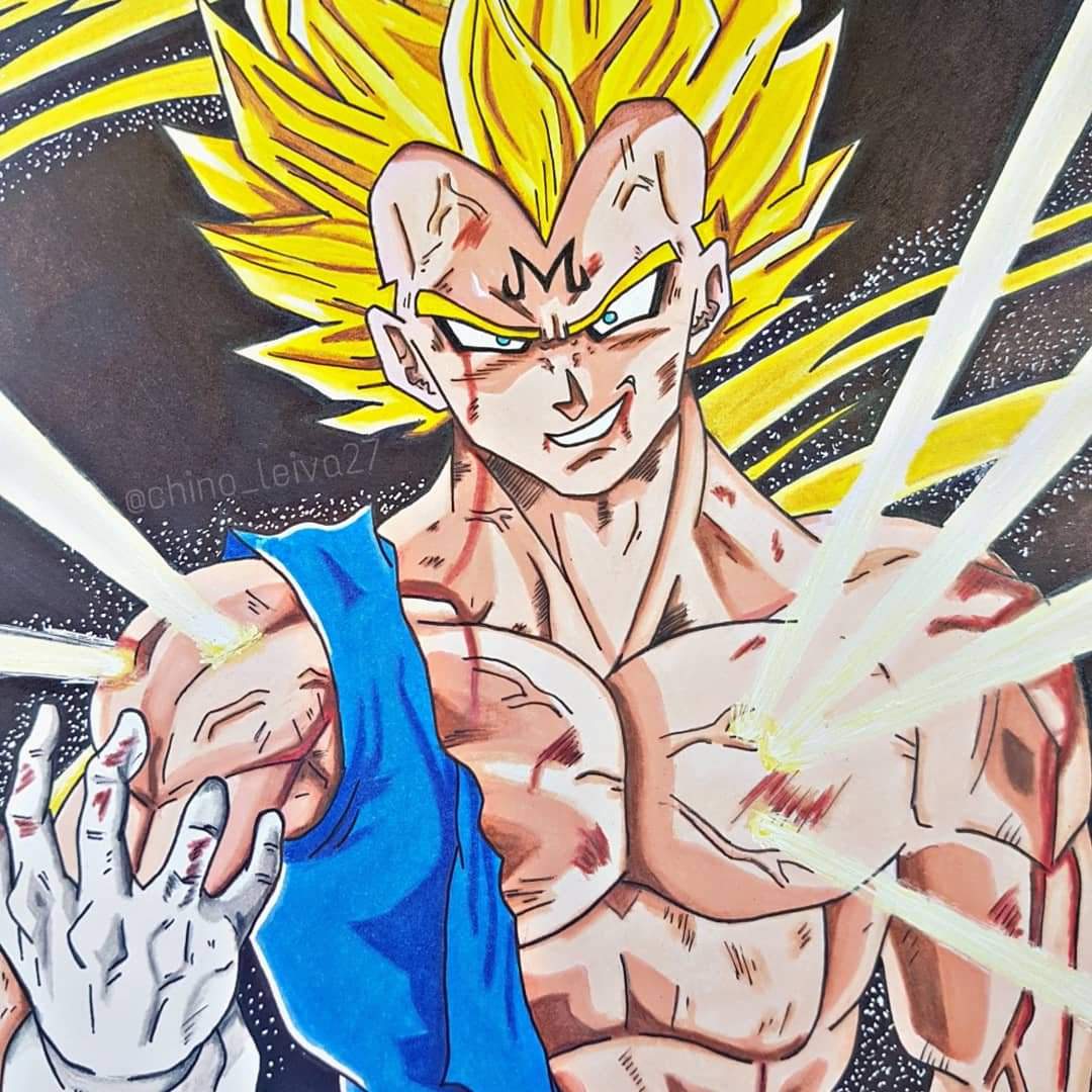 majin vegeta hqs  by tsume