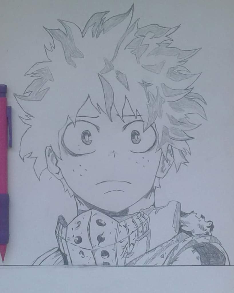 Dessin My Hero Academia Izuku Facile MIDORIYA DRAWING | My Hero Academia [FR] Amino