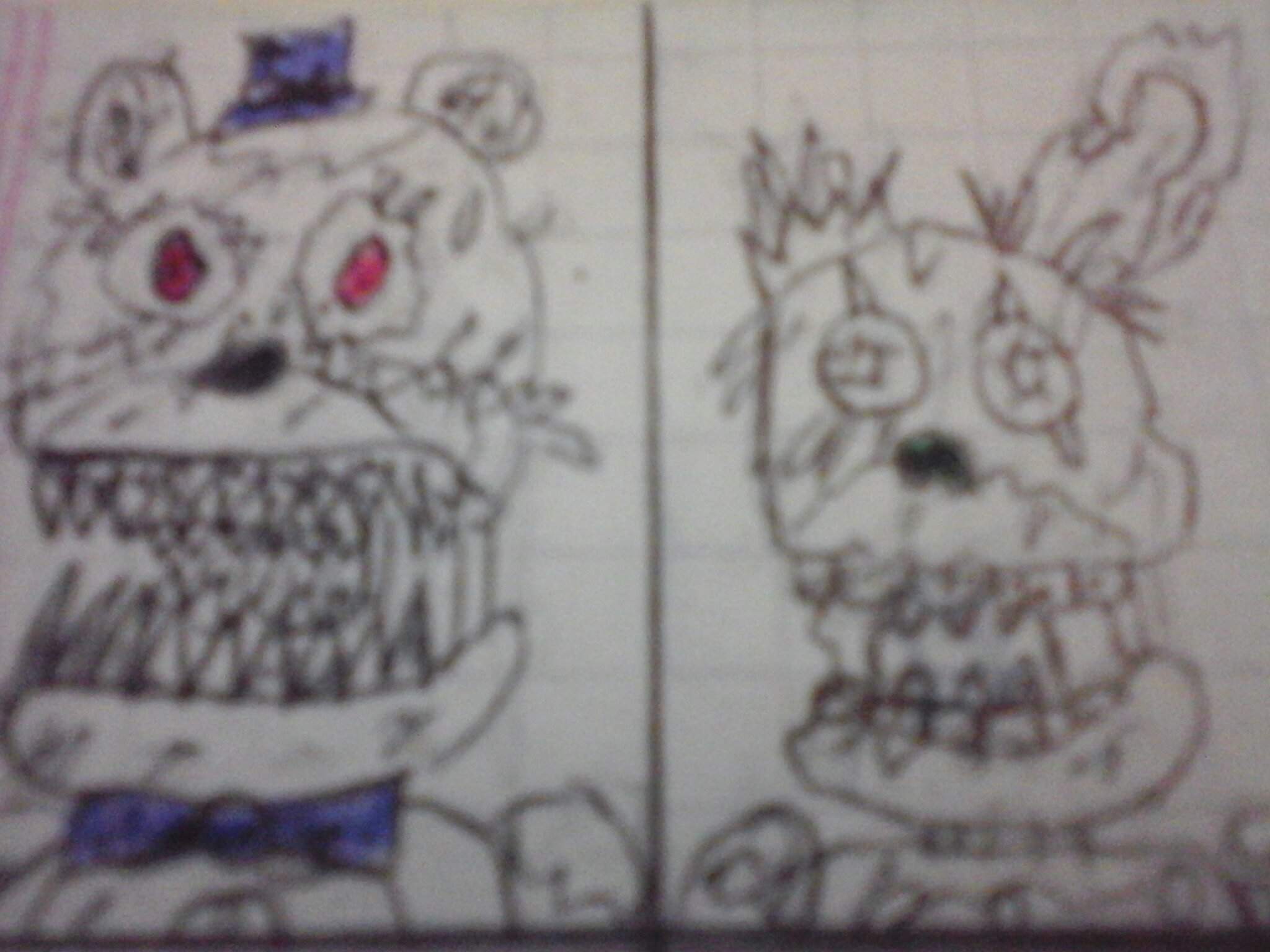 Dibujos De Nightmare Fredbear Y Springtrap En Proceso FNaF Amino