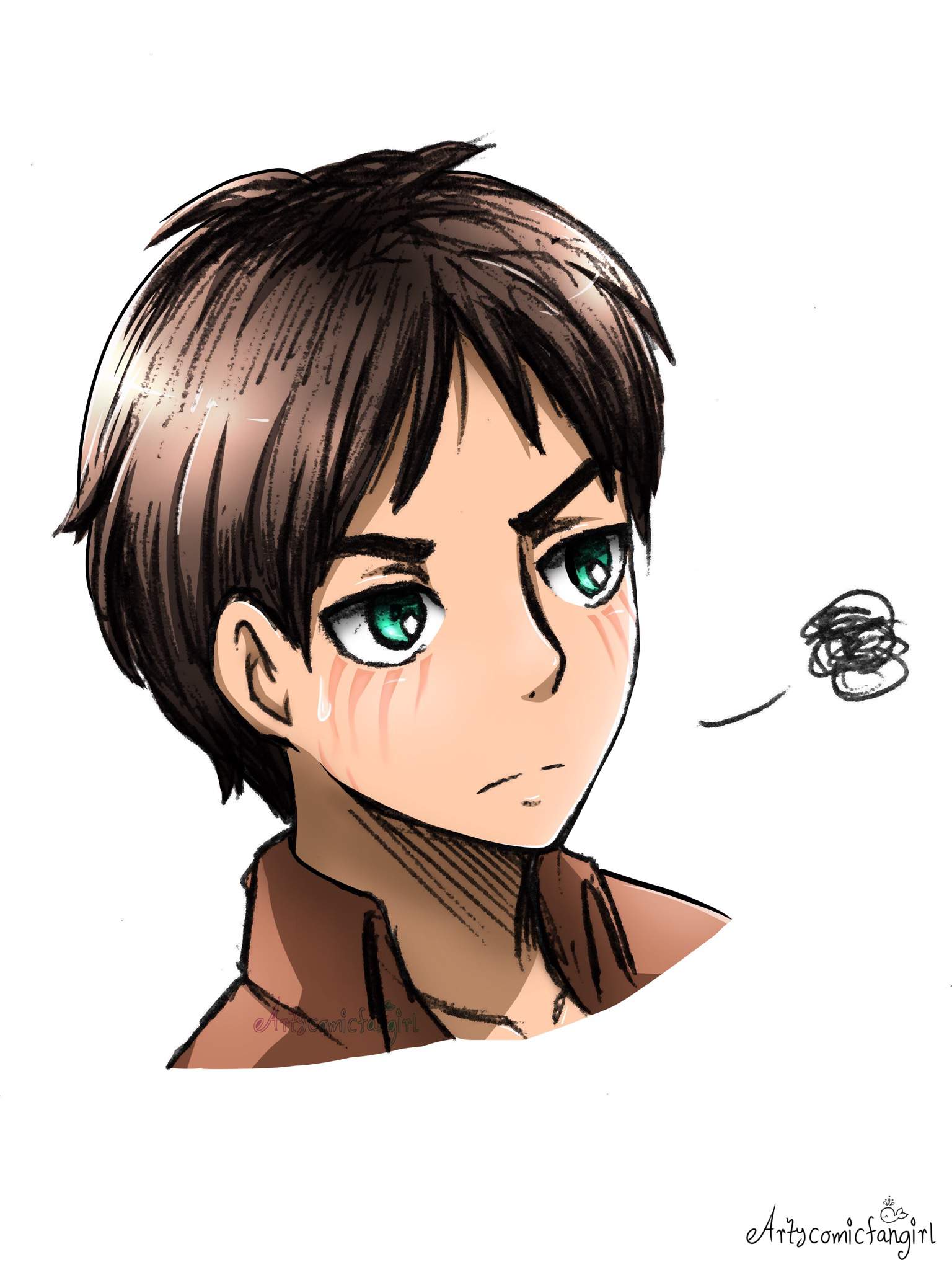 Traditional To Digital Eren Jaeger Fanart Attack On Titan Amino I used only pencils for sketching and drawing. amino apps