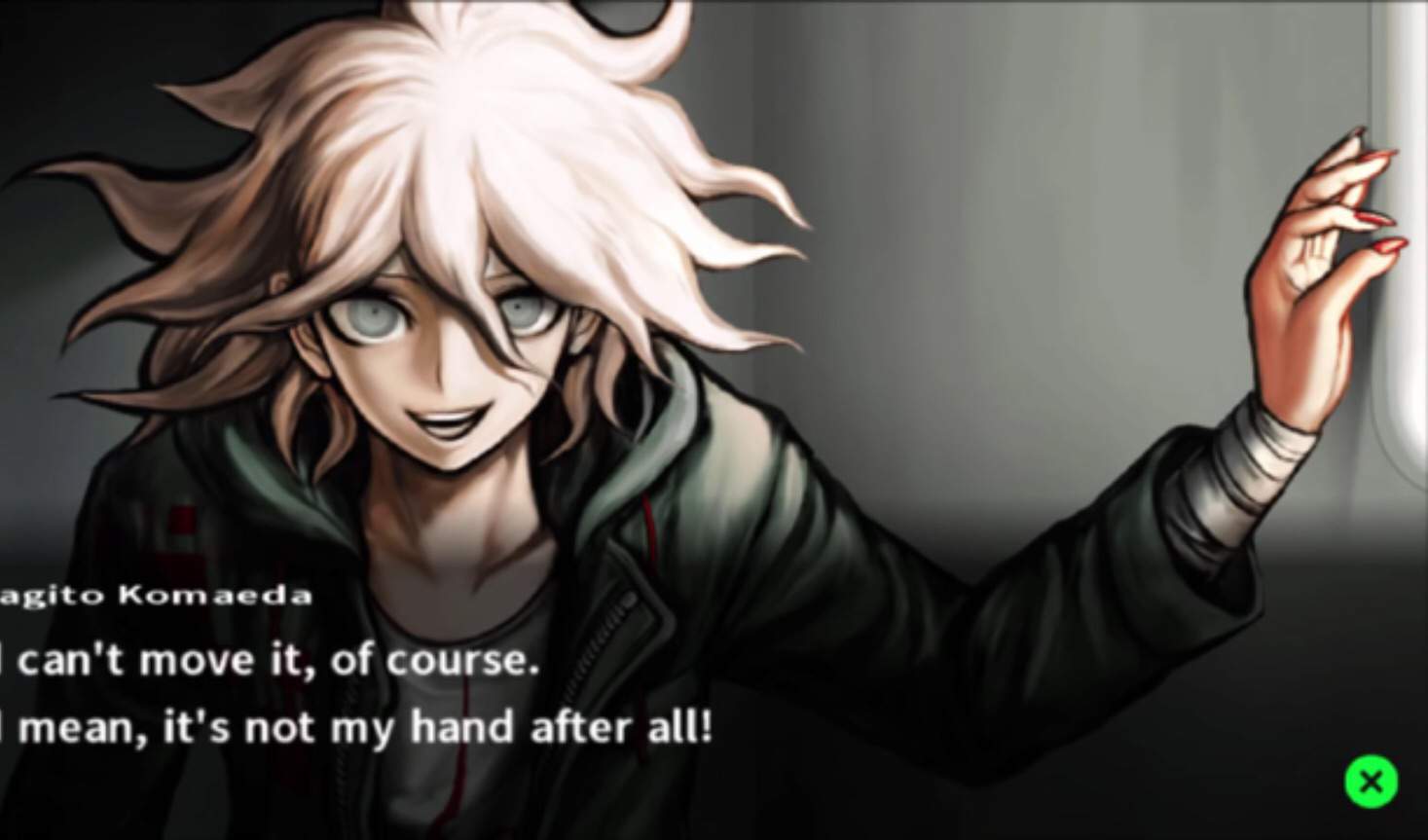 Nagito’s hand | Danganronpa Amino